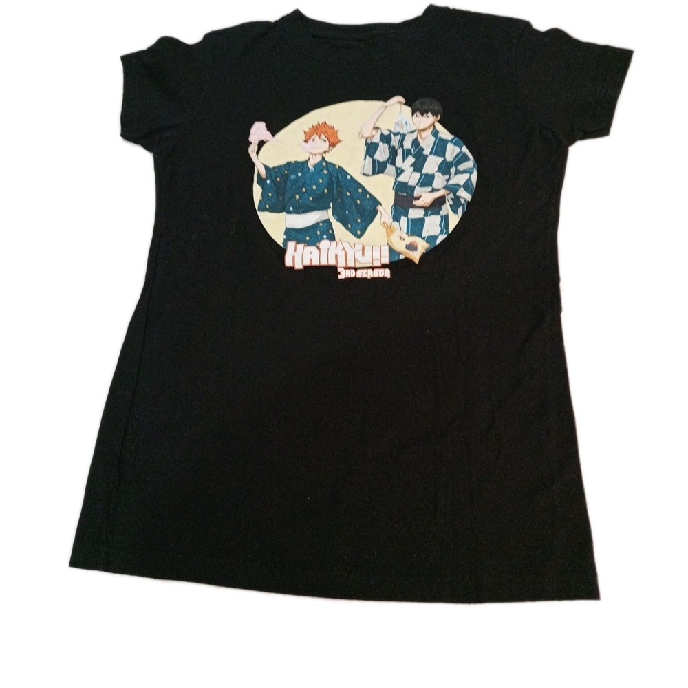 Women's Haikyu 3rd Season Anime T-Shirt Medium Crunchyroll Gee Furudate